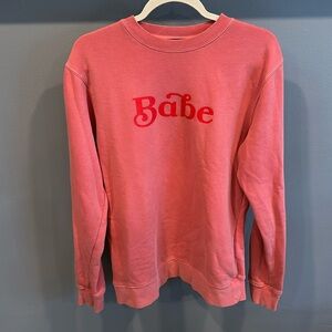 Hatch Maternity Women Babe Sweatshirt Long Sleeve Sz 1 HATCH